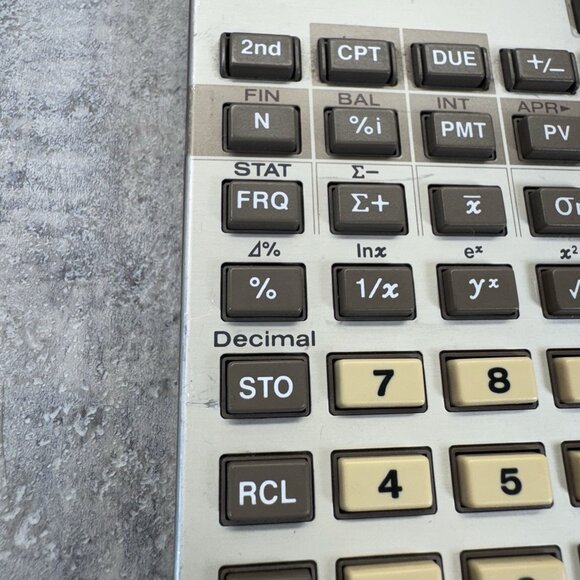 Vintage Texas Instruments BA-35 Calculator Student Business Analyst VTG Tested - Picture 5 of 10